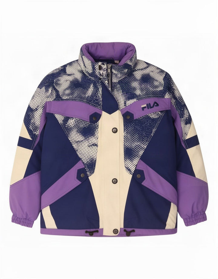 Giacca da sci oversize da donna Fila IT 42 Medium multicolore Colourblock