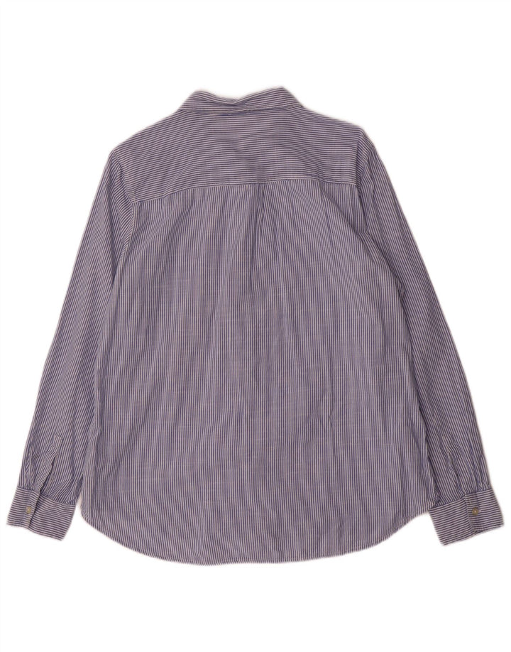 Camicia da donna Gap taglia 16 grande cotone gessato blu