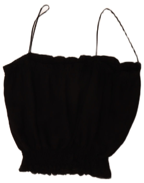 Canotta da donna Zara UK 16 grande poliestere nero