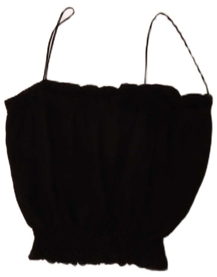 Canotta da donna Zara UK 16 grande poliestere nero