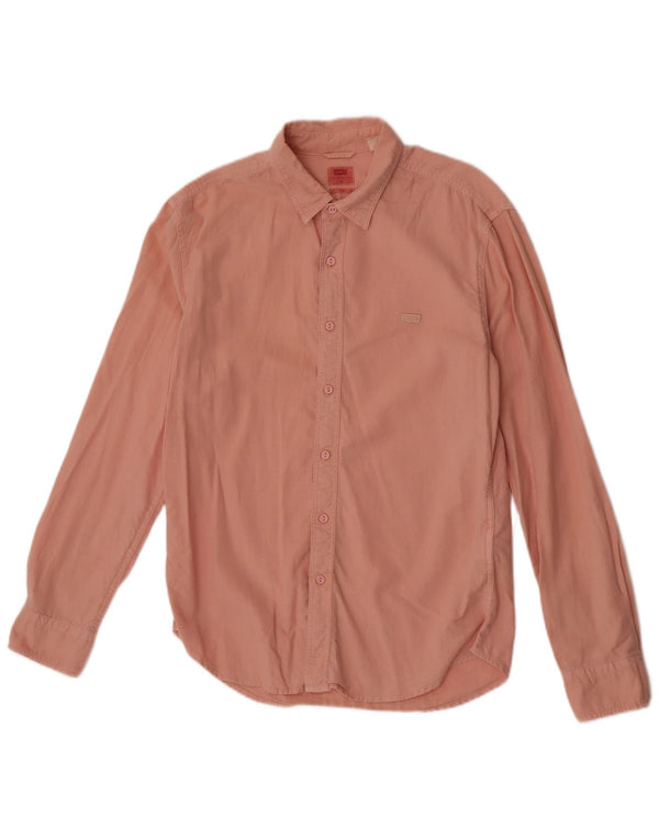 Camicia Levi's da uomo slim fit in cotone rosa medio
