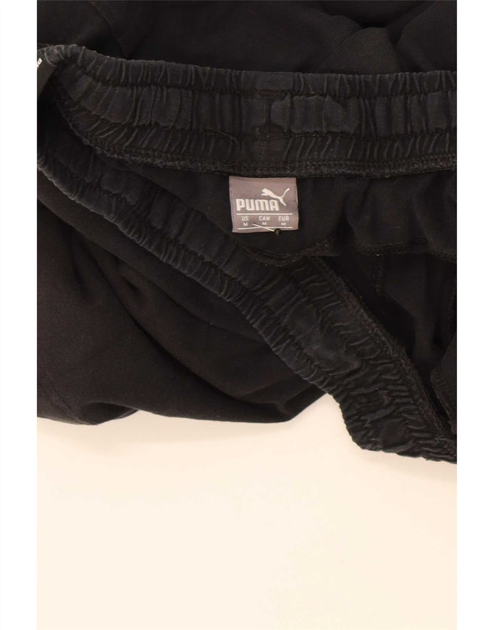 Pantaloncini sportivi grafici da uomo Puma cotone medio nero