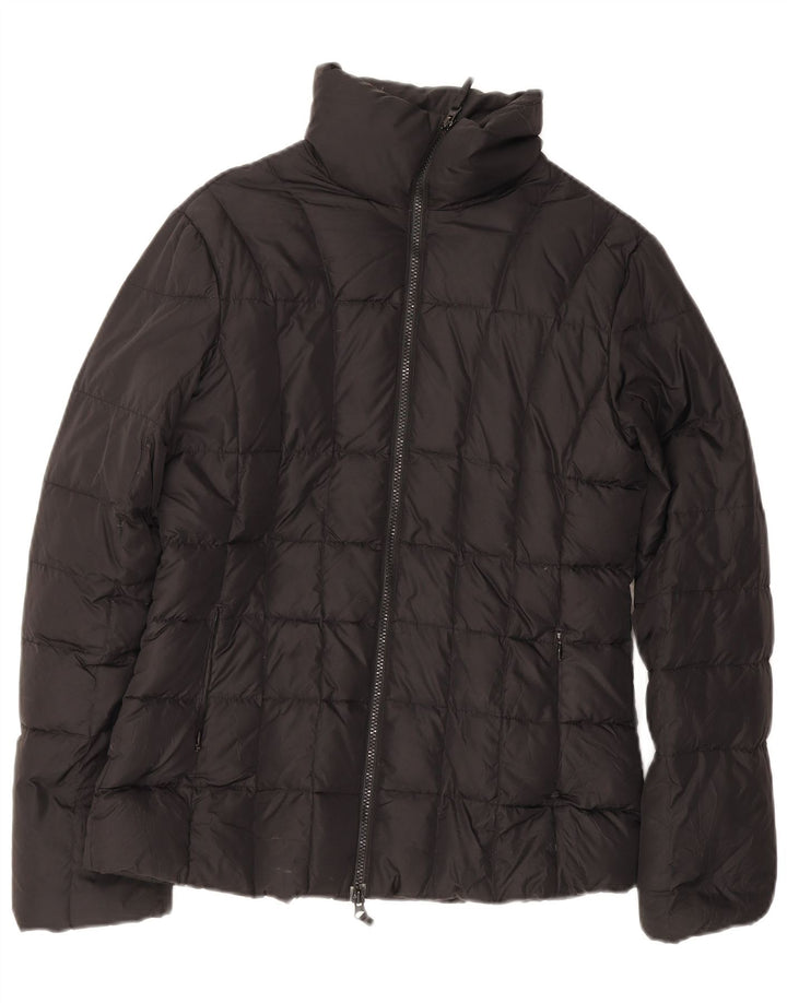 Giacca imbottita da donna Benetton UK 14 nylon nero medio