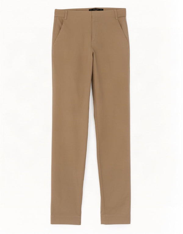 Pantaloni chino slim da donna Zara EU 36 XS W26 L27 Cotone beige