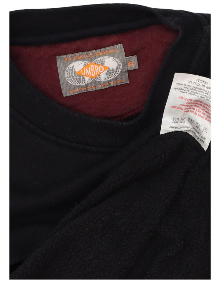 UMBRO Felpa grafica da uomo Maglione piccolo cotone nero