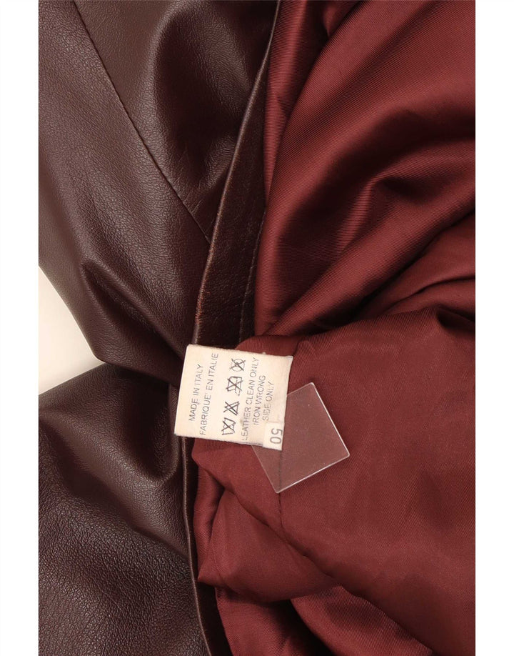 Cappotto in Pelle Donna Basetti IT 50 XL Pelle Marrone