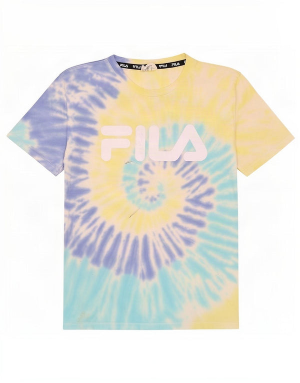 Fila Boys Graphic T-Shirt Top 13-14 Years Multicoloured Tie Dye Cotton