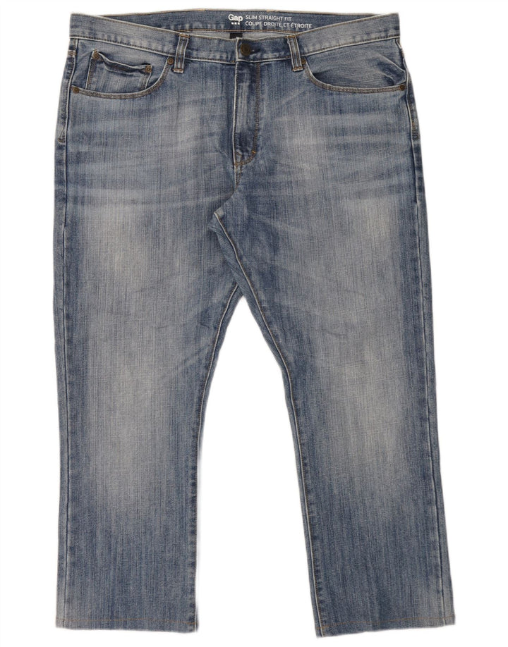 Jeans dritti slim da uomo Gap W38 L27 cotone blu
