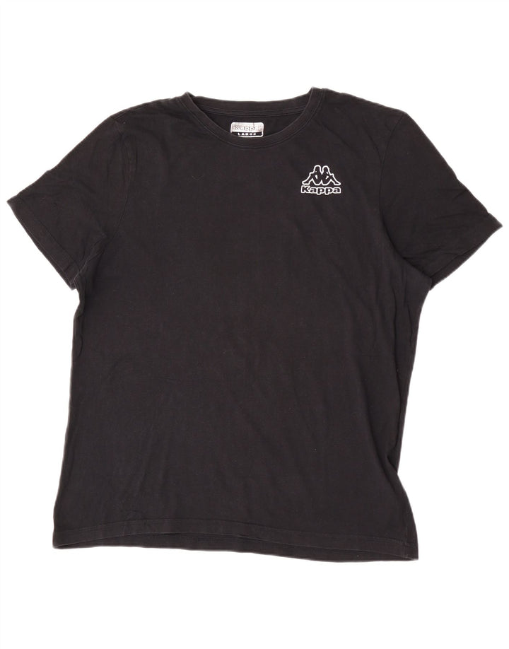 T-shirt grafica da uomo Kappa grande nera