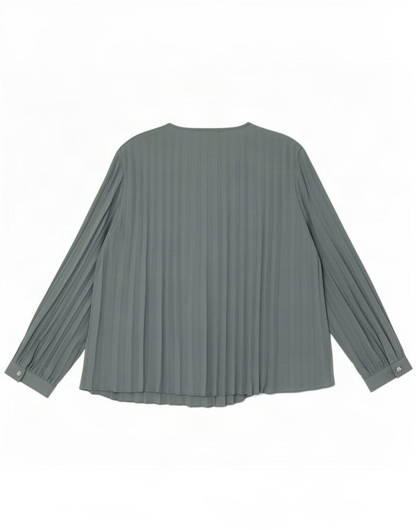 Marks & Spencer Womens Autograph Long Sleeve Blouse Top UK 16 Large Blue
