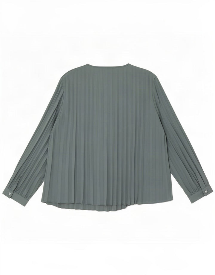 Camicetta a maniche lunghe autografa da donna Marks & Spencer UK 16 grande blu