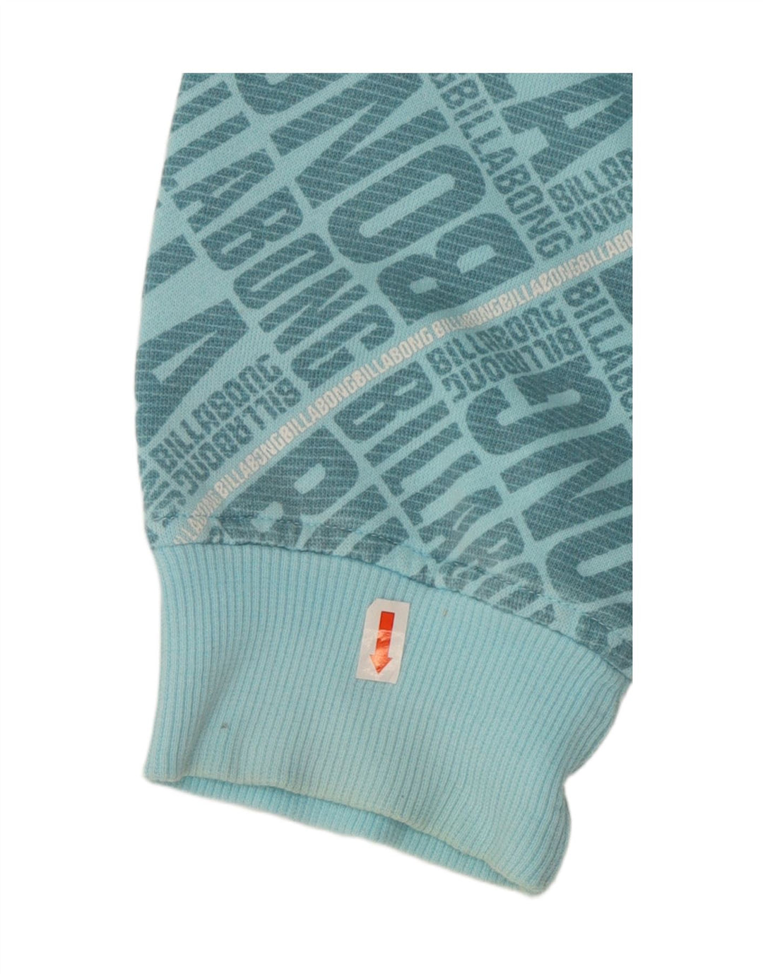 BILLABONG Felpa con cappuccio con zip grafica da uomo XL in cotone blu