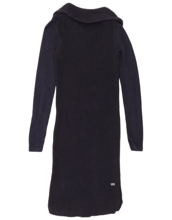 Abito maglione a maniche lunghe da donna G-Star UK 10 Small Blu Navy