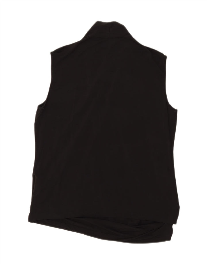 Top camicetta senza maniche da donna Max Mara UK 20 2XL viscosa nera