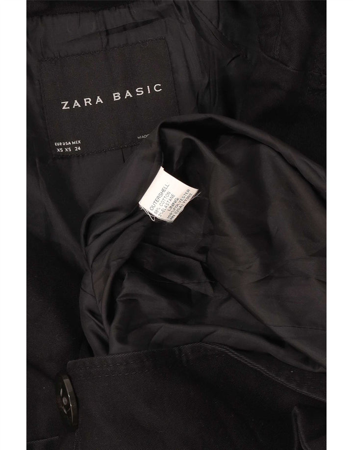 Soprabito Zara da donna UK 6 XS cotone nero