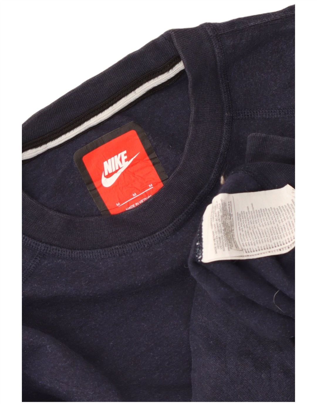 Felpa Nike da uomo in cotone medio blu navy