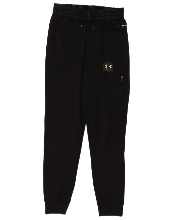 UNDER ARMOUR Mens Tracksuit Trousers Joggers Small  Black