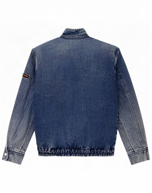 Giacca di jeans vintage da uomo UK 38 blu medio