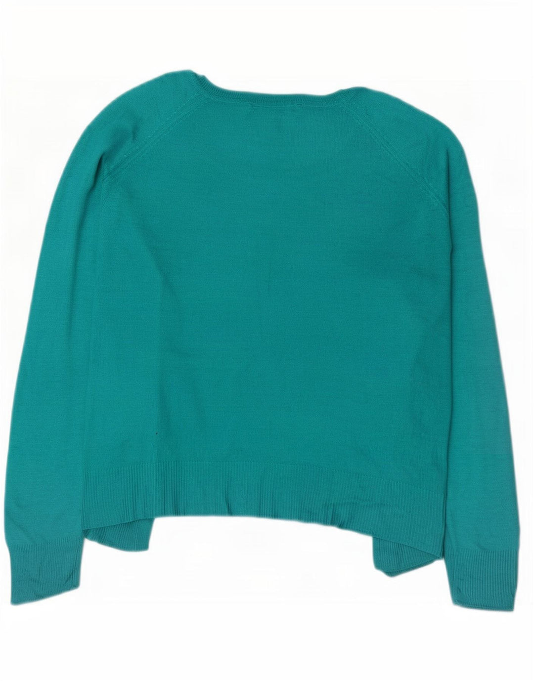 Maglione maglione oversize con scollo a barca da donna Zara UK 14 medio Turchese