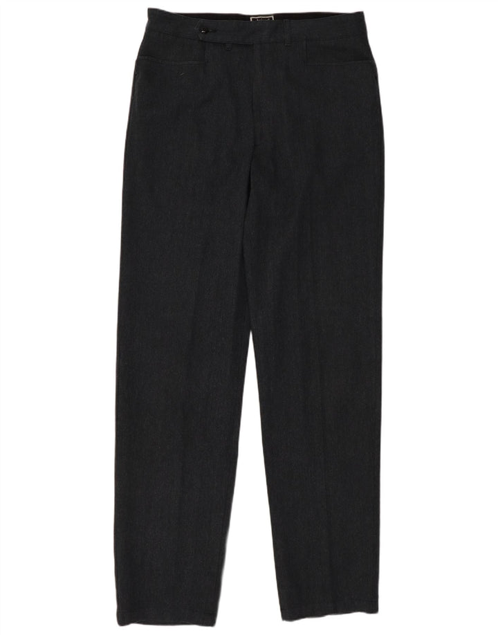 Pantaloni da abito dritti da uomo AVIREX W33 L35 in cotone grigio