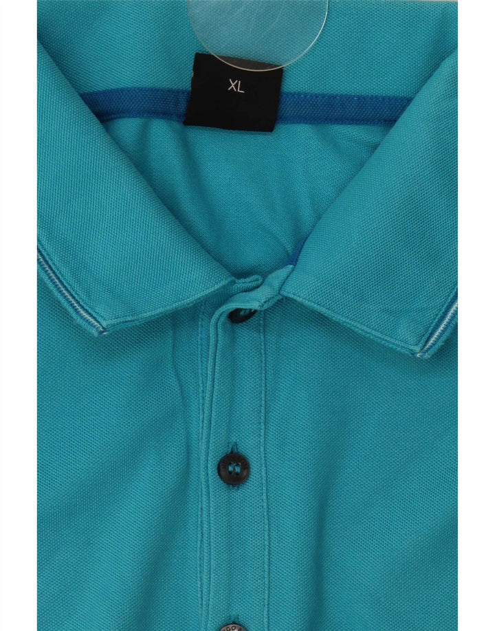 Polo Hugo Boss da uomo vestibilità regolare XL in cotone blu