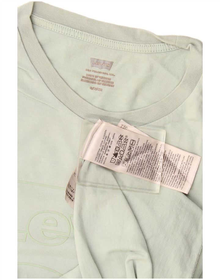 T-shirt grafica da donna Levi's Top UK 10 Small Khaki