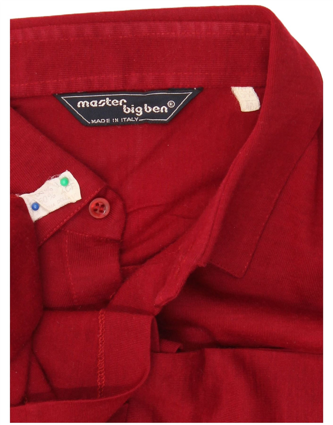 Camicia pullover da uomo VINTAGE taglia 40 15 1/2 lana vergine rossa media