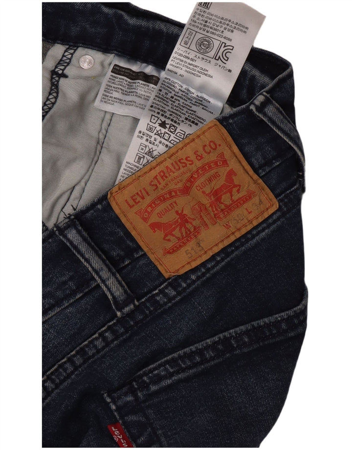 Levi's Uomo 513 Slim Jeans dritti W40 L27 Cotone Blu