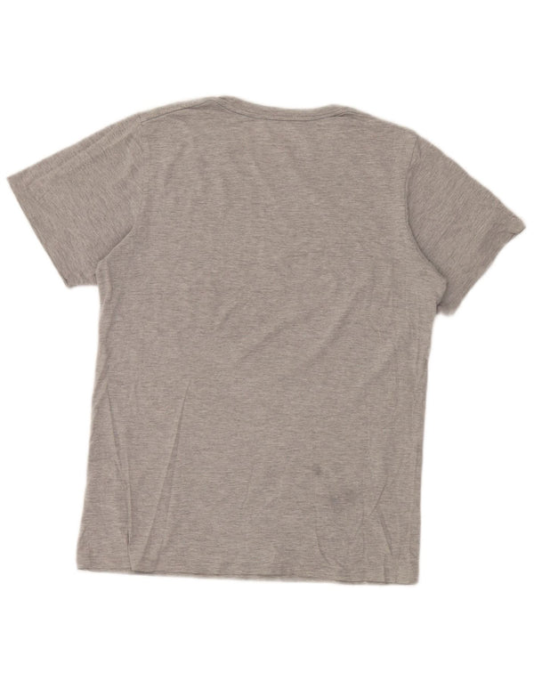 Calvin Klein Jeans T-shirt grafica da ragazzo Top 14-15 anni Large in cotone grigio