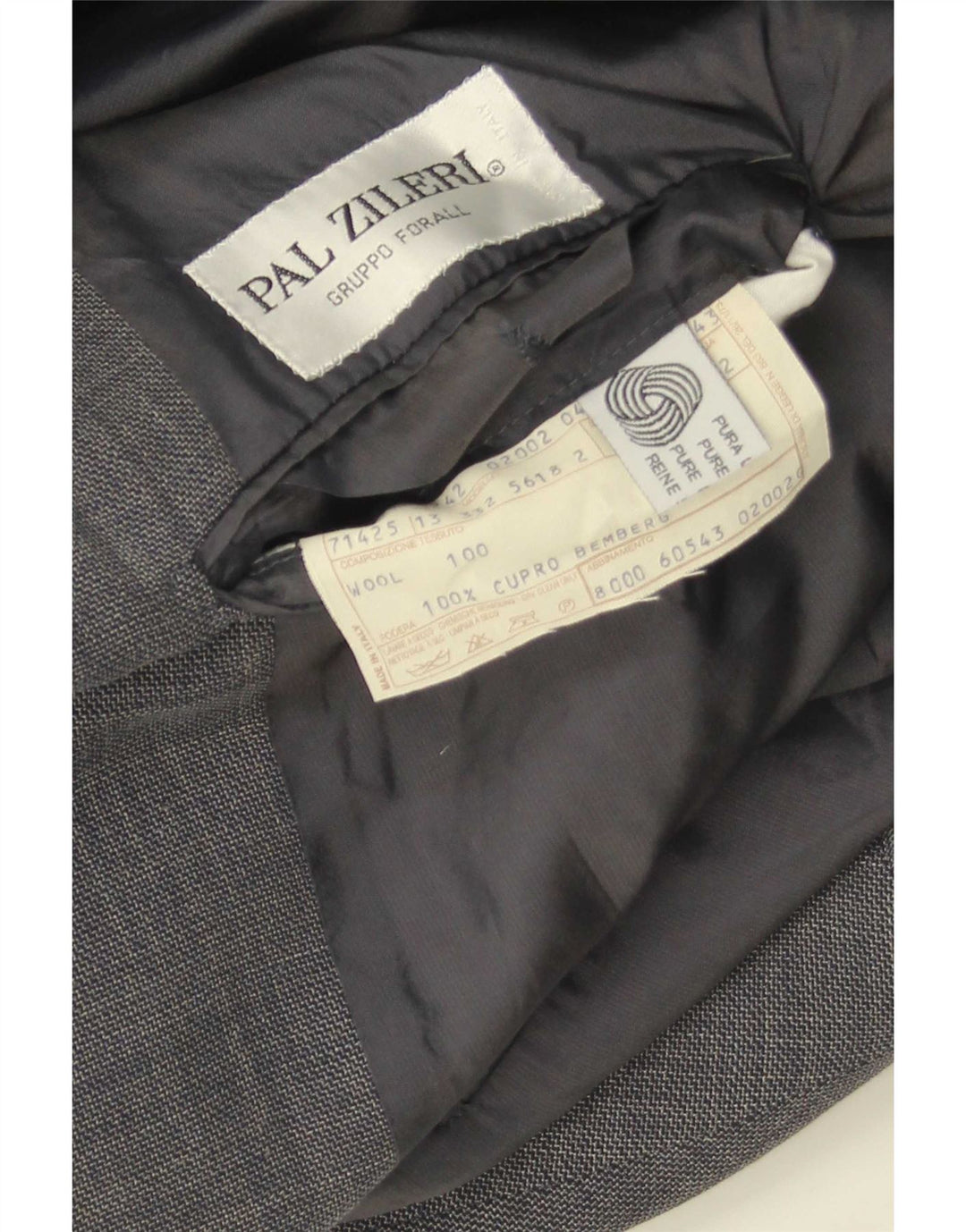 Pal Zileri Giacca Blazer Doppio Petto da Uomo IT 52 XL Lana Grigia
