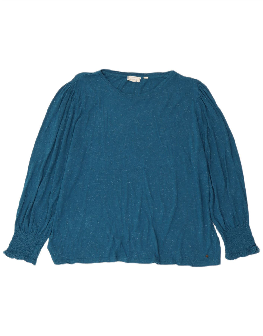 Top da donna a maniche lunghe Fat Face UK 20 2XL Viscosa chiazzata blu