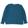 Top da donna a maniche lunghe Fat Face UK 20 2XL Viscosa chiazzata blu