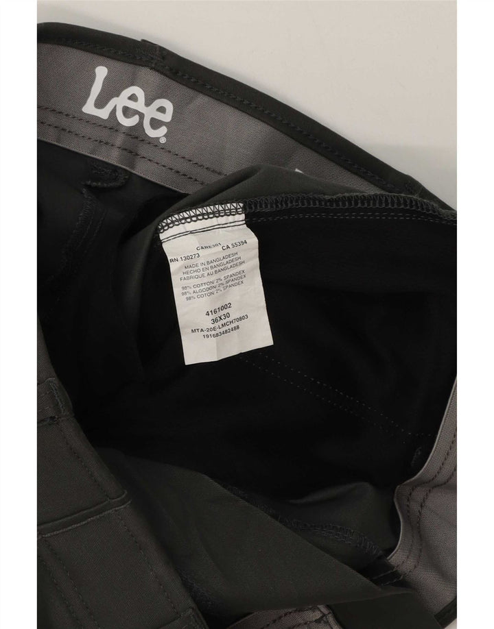 Pantaloni chino regolari da uomo Lee W36 L30 in cotone grigio
