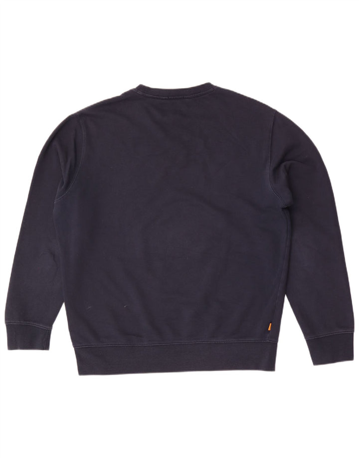 Timberland Felpa da uomo con vestibilità regolare grafica Maglione grande blu navy