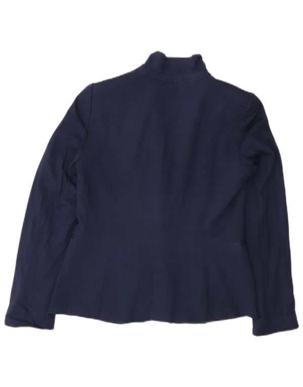 Giacca blazer da donna a 1 bottone Zara UK 14 grande blu navy