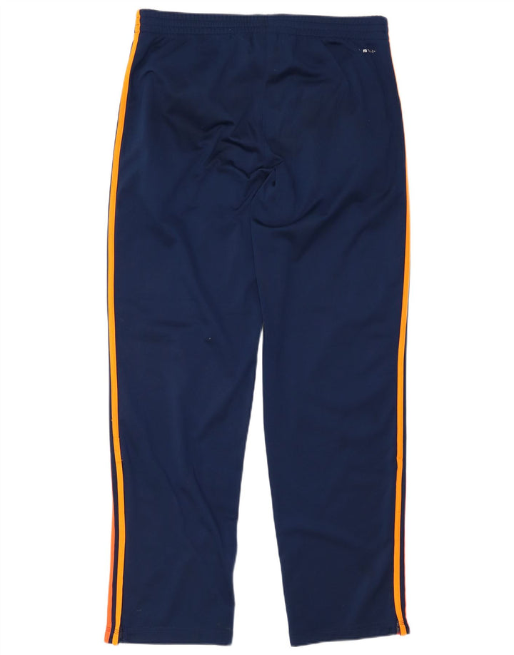 Pantaloni da tuta da uomo Adidas UK 40/42 Poliestere blu navy medio