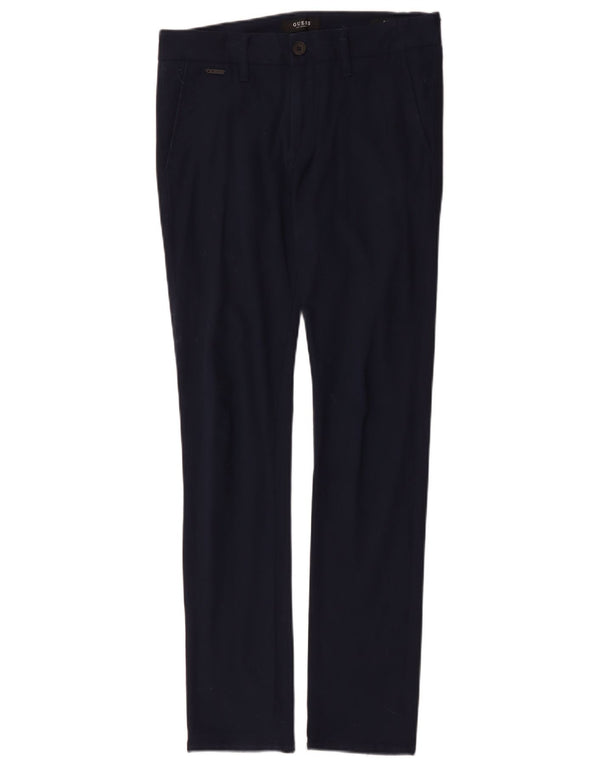Pantaloni chino super skinny Guess Daniel da donna W29 L32 blu navy