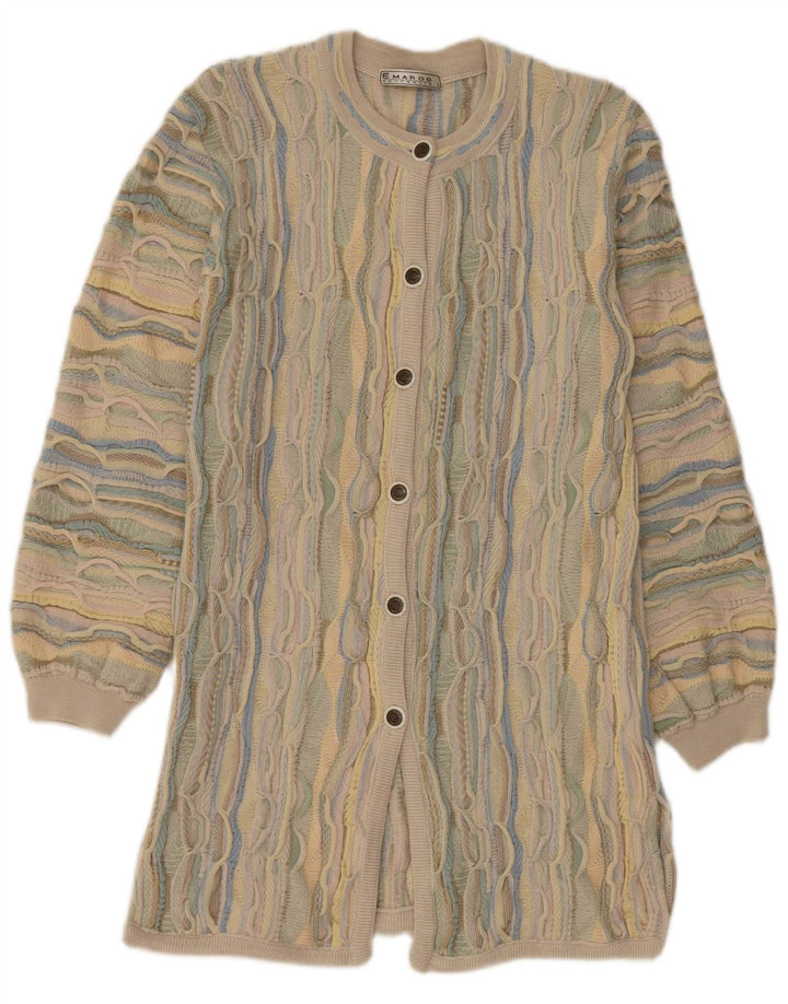 EMAROO AUSTRALIA Maglione cardigan da donna UK 14 grande multicolore