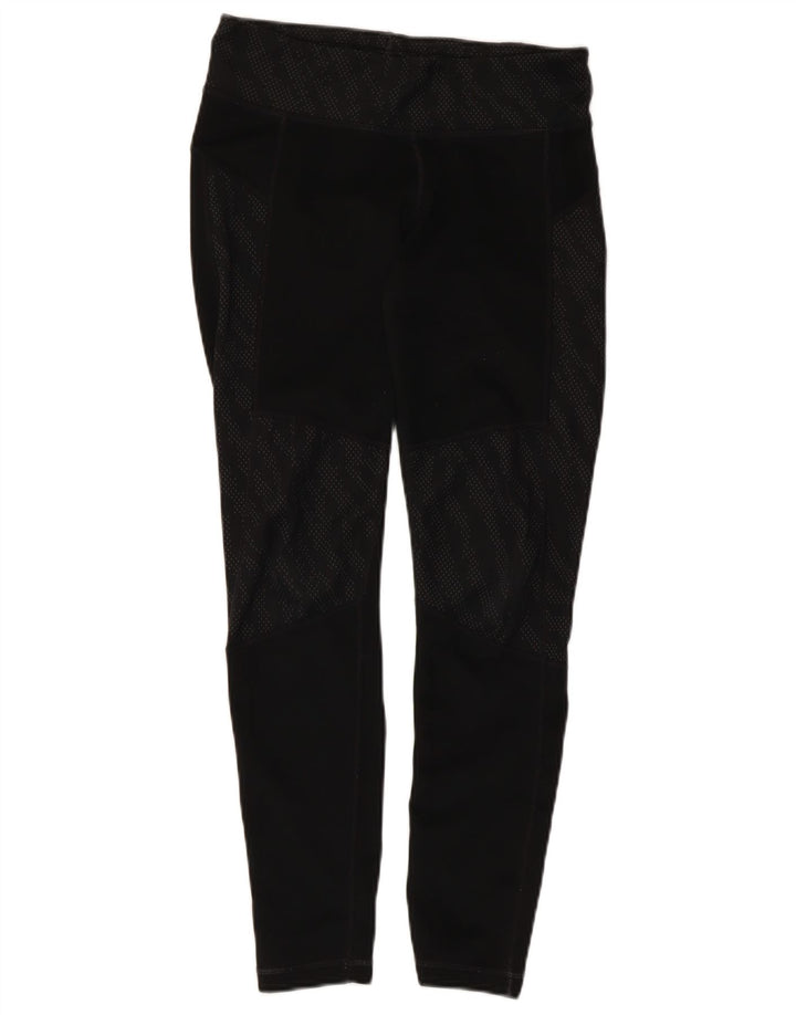 Leggings Adidas Climalite da donna UK 8/10 Piccolo poliestere maculato nero