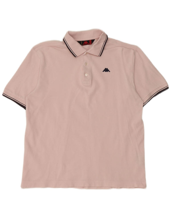 Polo Kappa Uomo Cotone Rosa Medio