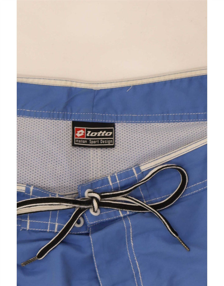 Pantaloncini da bagno da uomo Lotto Large blu color block