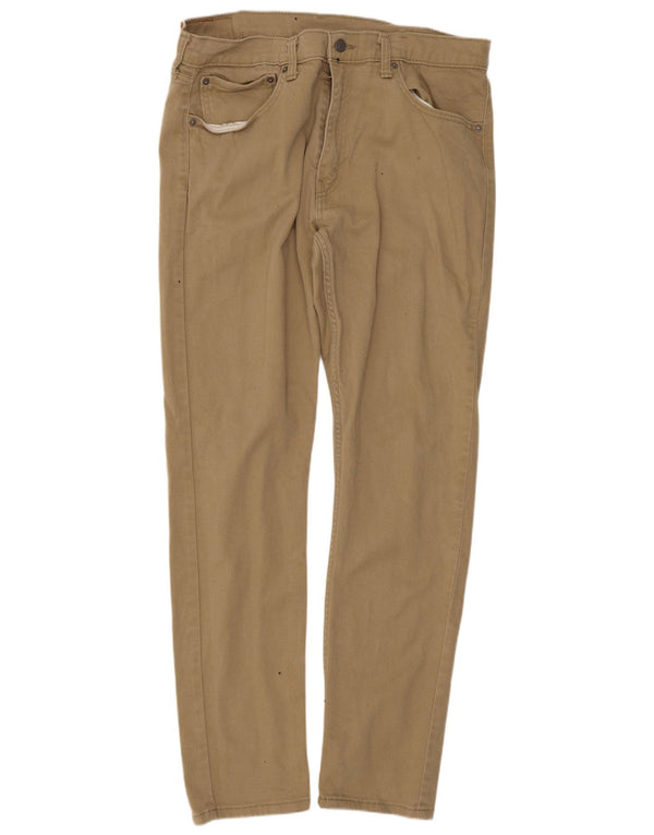 Levi's Uomo 512 Pantaloni casual affusolati slim W36 L34 Cotone beige
