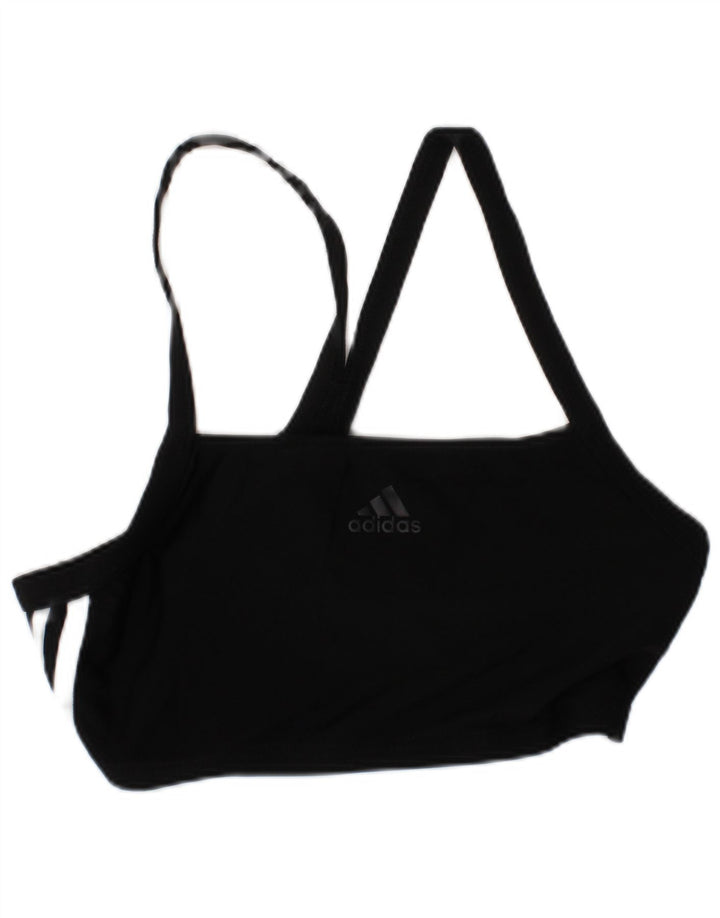 Reggiseno sportivo Adidas da donna Top medio nero in poliammide sportivo