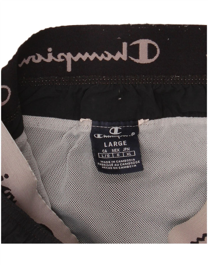 Pantaloncini sportivi grafici da uomo Champion Large Black Colourblock
