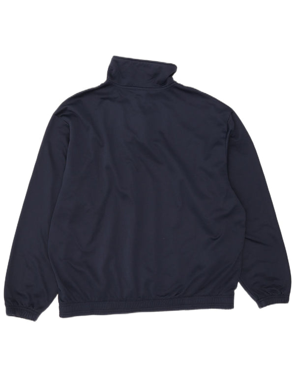 Giacca sportiva da uomo Asics Pullover XL Poliestere blu navy