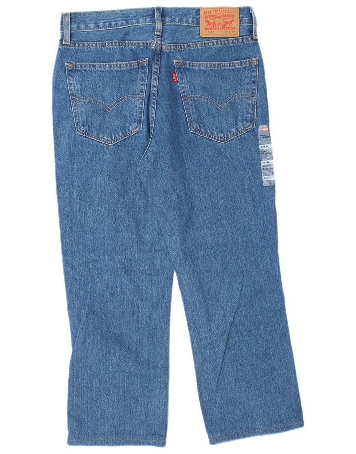 Levi's Uomo 516 Jeans dritti tagliati W32 L25 Cotone Blu