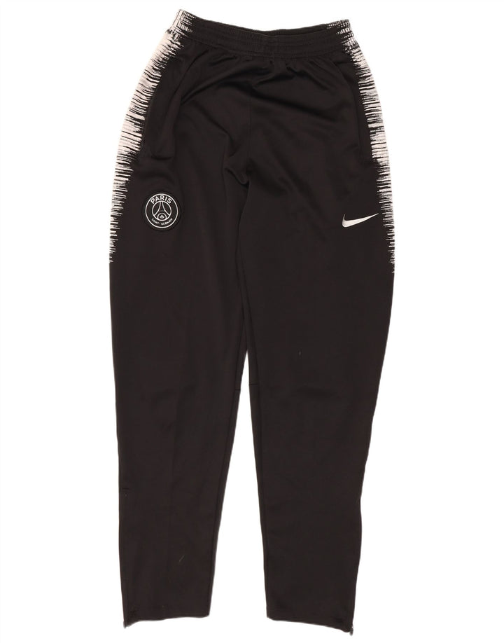 Pantaloni da tuta Nike Dri Fit da uomo, poliestere gessato medio nero