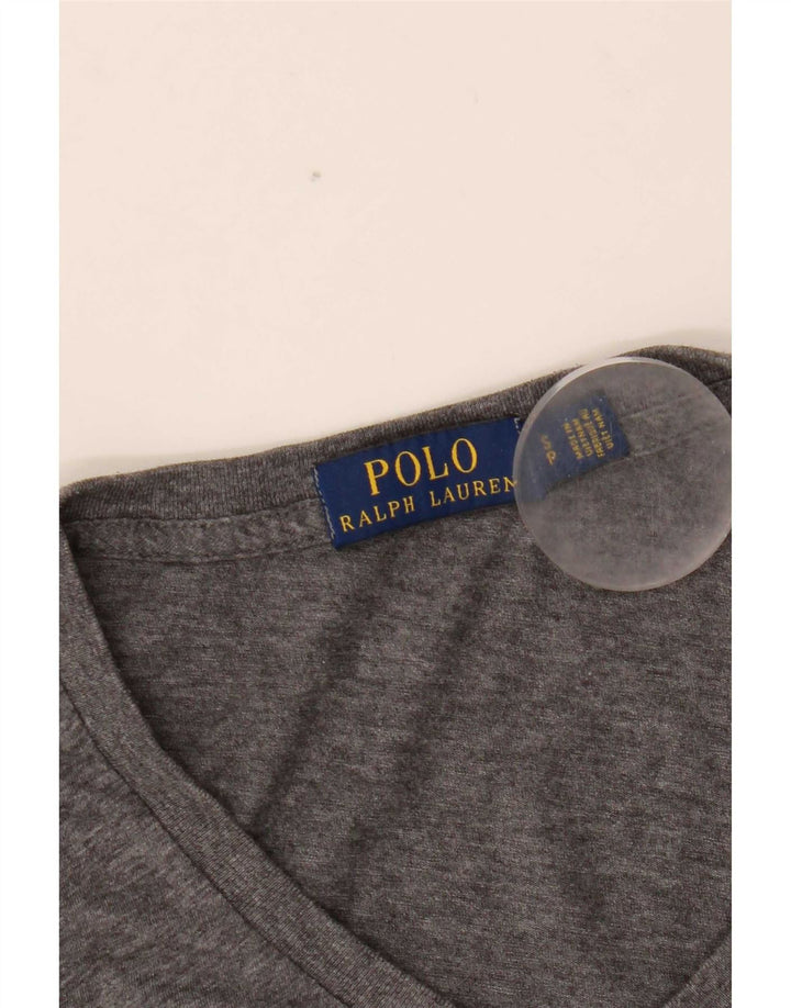 Polo Ralph Lauren T-shirt da uomo Top piccola grigia chiazzata