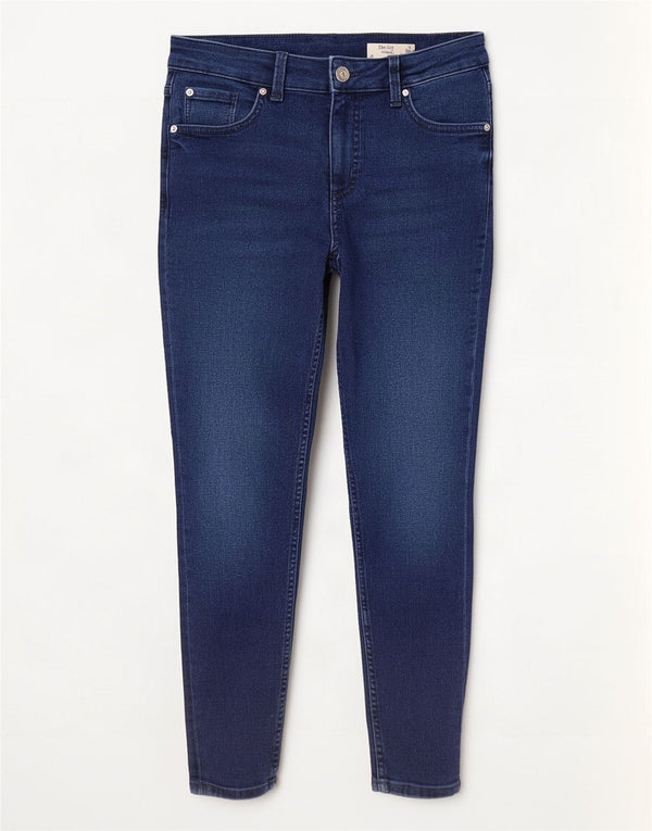 Marks & Spencer Donna The Ivy Skinny Jeans UK 12 Medio W30 L25 Blu Navy