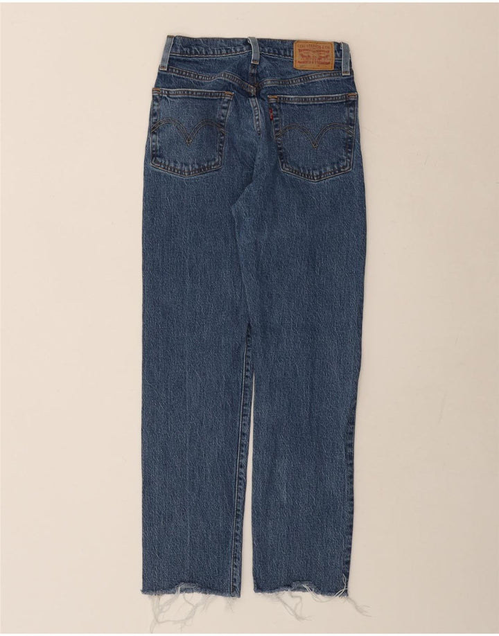 Jeans dritti 501 da donna Levi's W24 L28 cotone blu